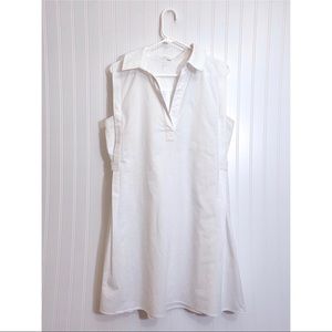 Dance & Marvel White Sleeveless Cotton Tunic Dress